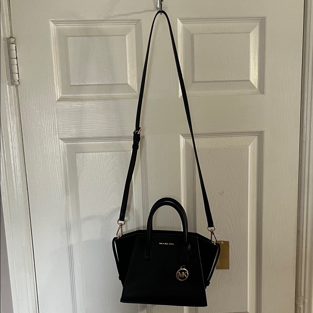 Michael Kors Black Satchel with Gold Accents - Picture 4 of 8